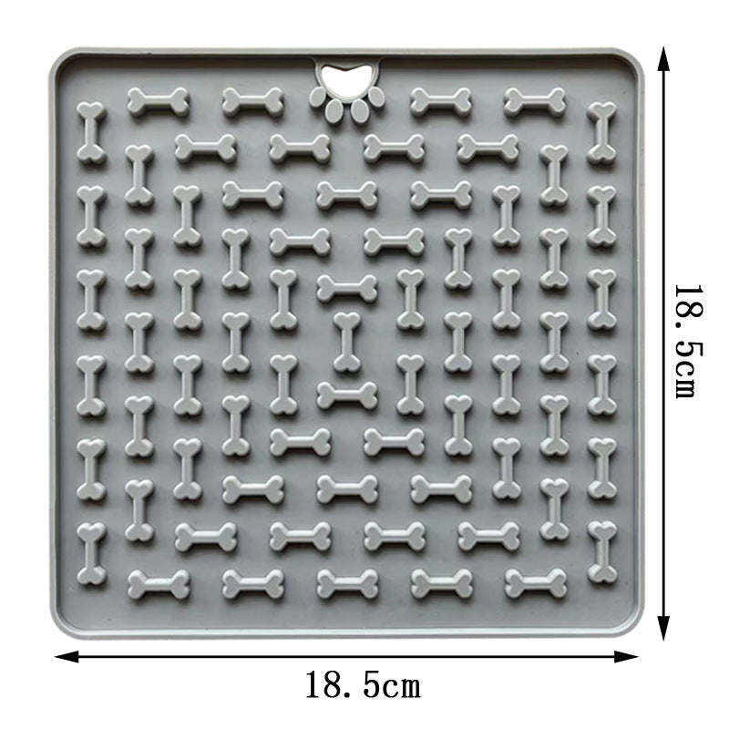 Slow Feeder Lick Mat for Dogs & Cats – Anti-Choking Silicone Pad