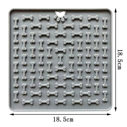 Slow Feeder Lick Mat for Dogs & Cats – Anti-Choking Silicone Pad