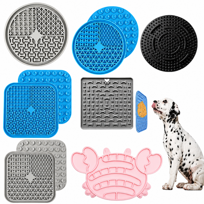 Slow Feeder Lick Mat for Dogs & Cats – Anti-Choking Silicone Pad